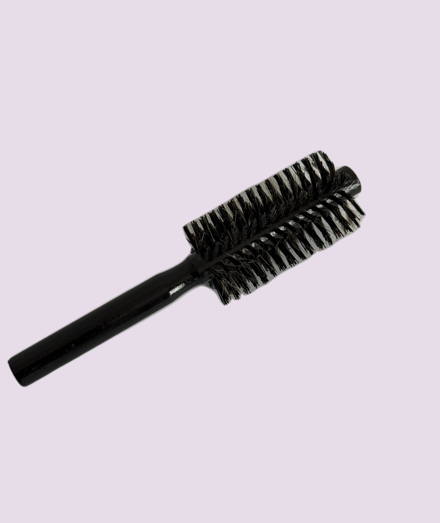 Zwarte houte  haarborstel