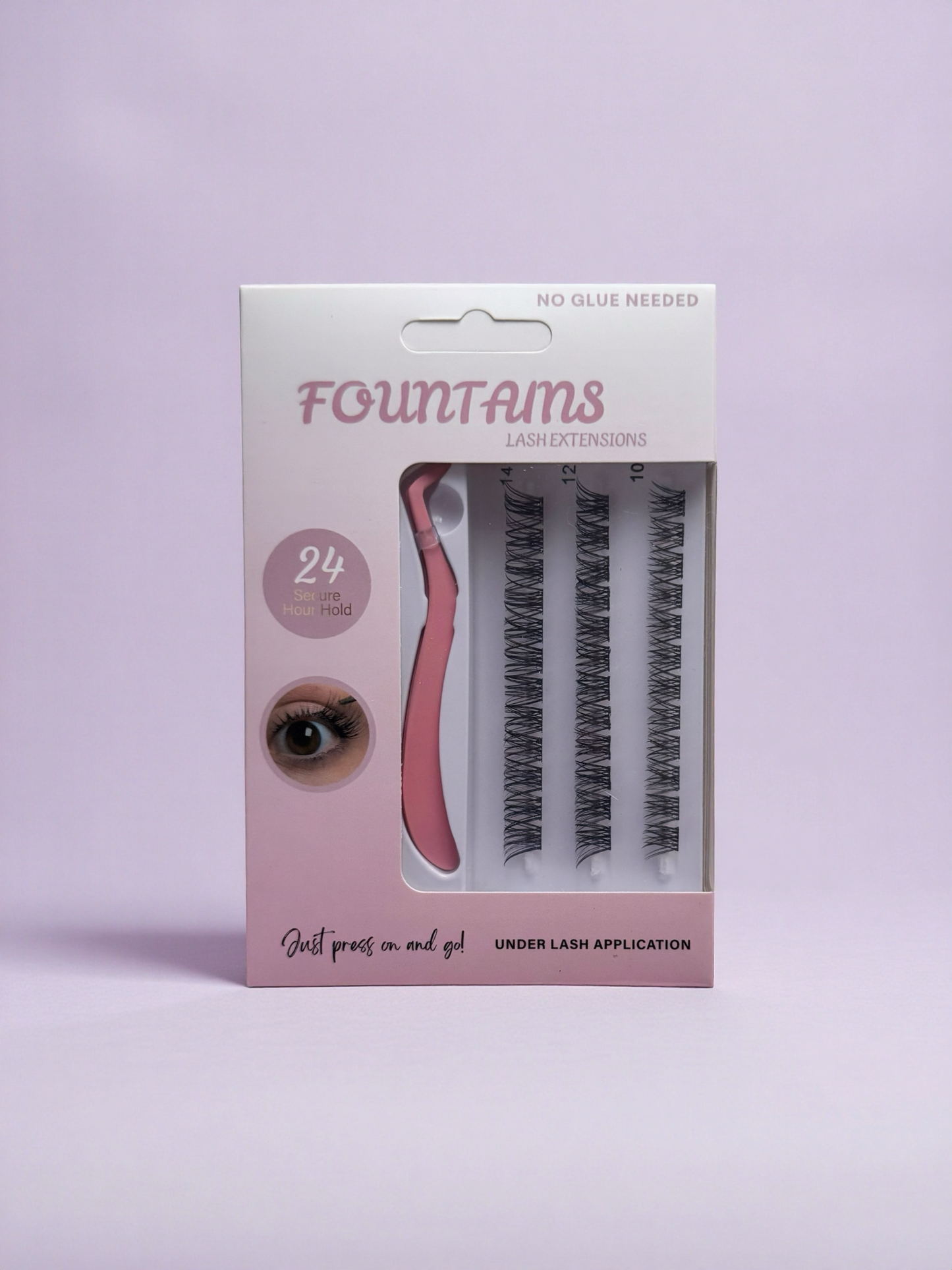 Press On Lashes - No Glue Needed - FOUNTAINS X07