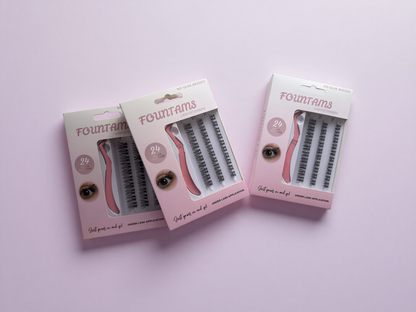 Press On Lashes - No Glue Needed - FOUNTAINS 104