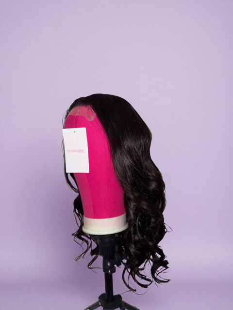 5x5 Closure Wig Loose Wave - 1B- 100% Virgin  Hair