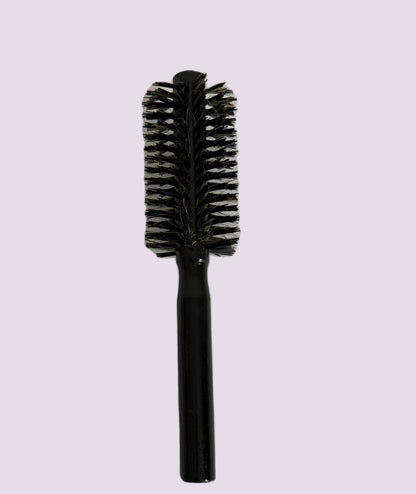 Zwarte houte  haarborstel