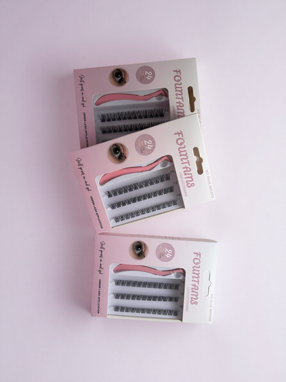 Press On Lashes - No Glue Needed - FOUNTAINS X07